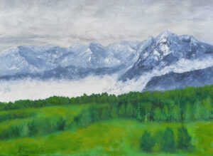 Misty Mountains – Oil on Canvas – $350.00