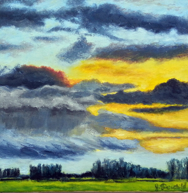 Morning Sky – Oil on Canvas – $300.00